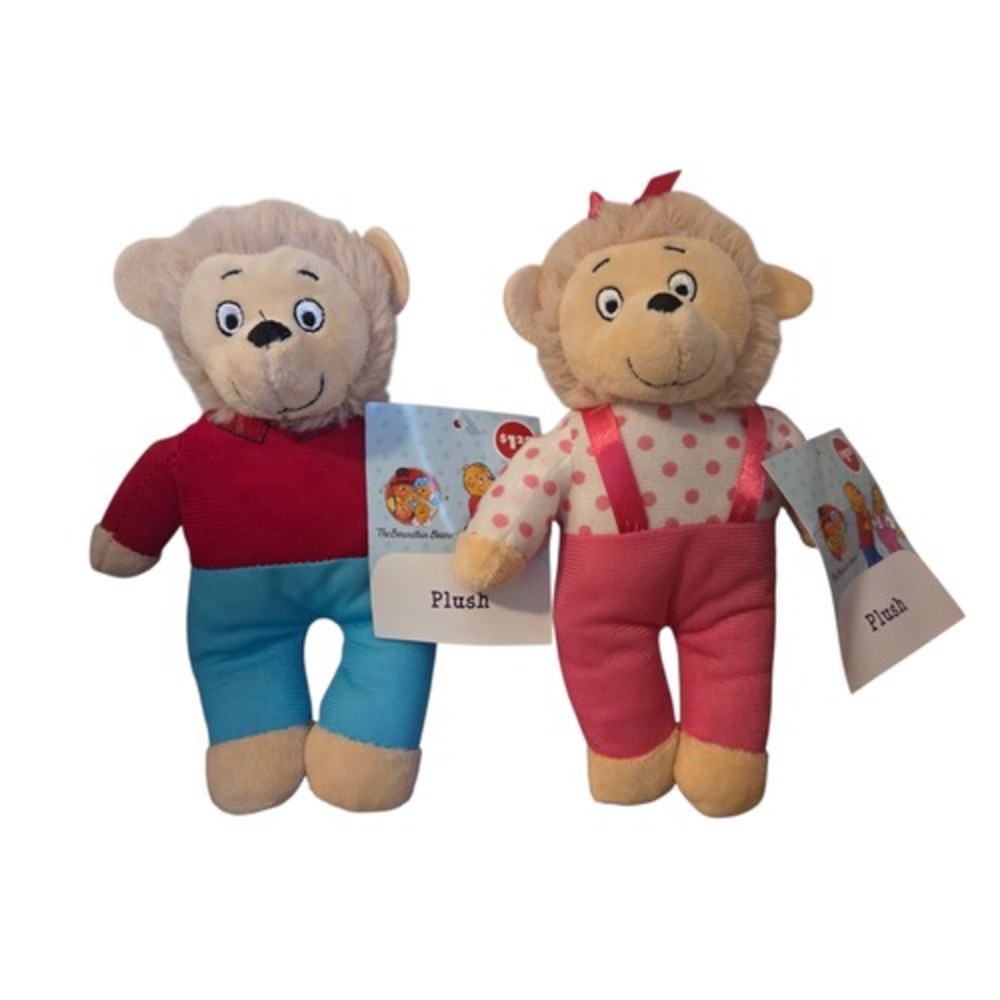 2024 PBS Kids The Berenstain Bears 8 Inch Plush Brother & Sister Bear
